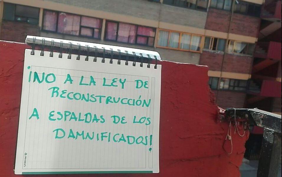 Ley de Reconstrucción, gran negocio para las empresas inmobiliarias y la sentencia para los damnificados por el sismo