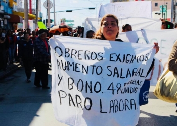 El día sin obreros en Matamoros Tamaulipas