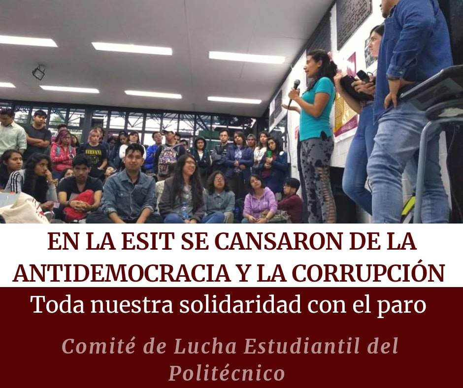 Una voz en lucha desde el paro de la Escuela Superior de Ingeniería Textil del IPN