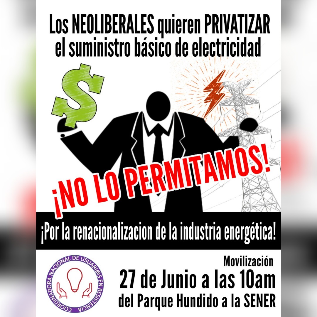 Usuarios en Resistencia llaman a manifestarse contra la privatización del suministro básico de electricidad
