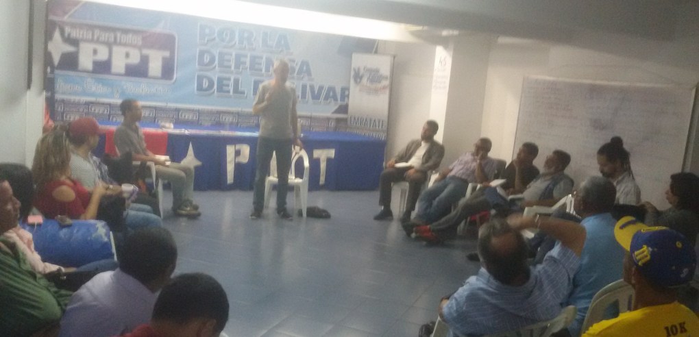 Venezuela: militancia del PPT y Lucha de Clases discutieron sobre la crisis del capitalismo