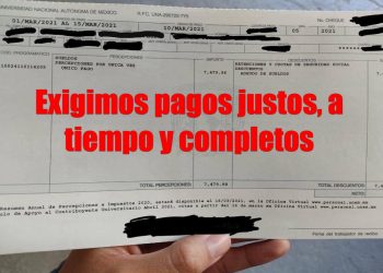 #UNAMNoPaga Protestan profesores de asignatura y ayudantes de la Facultad de Ciencias de la UNAM