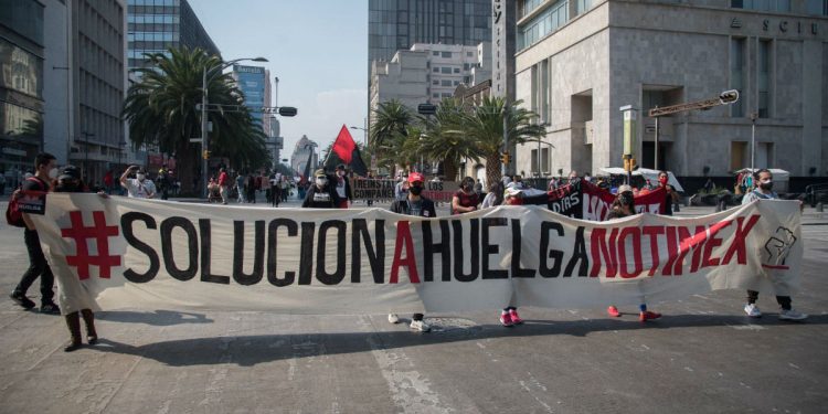 Jornada cultural en solidaridad con la huelga del SUTNotimex