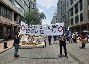 Primera jornada de lucha del Movimiento Democrático 469 de la Ciudad de México