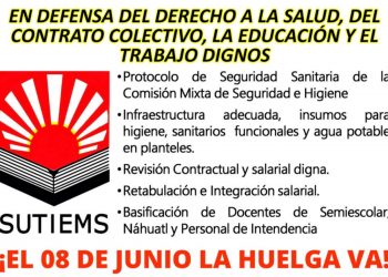 El 8 de junio va la huelga en el IEMS