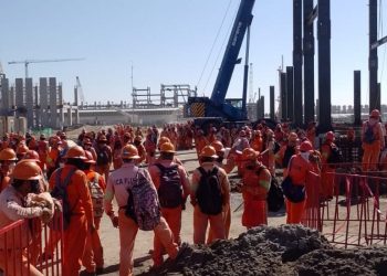 Paro en la construcción de la refinería Dos Bocas, la clase obrera en acción