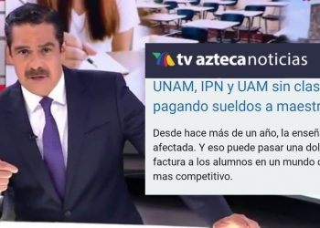 Escuelas, confinamiento, pandemia y la hipocresía de TV Azteca