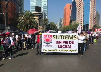 La huelga del SUTIEMS es justa y legítima, no al discurso policiaco del gobierno de la CDMX