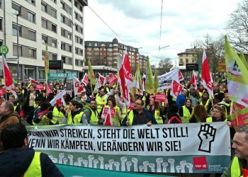 Alemania: mega-huelga del 27 de marzo – ¡todas las ruedas se detienen! ¡Que se cumplan todas las demandas salariales!
