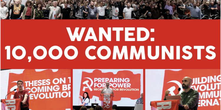 Gran Bretaña: congreso fundacional del PCR – ¡se buscan 10.000 comunistas!