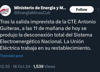 Apagón en Cuba – crisis eléctrica, bloqueo y transición capitalista
